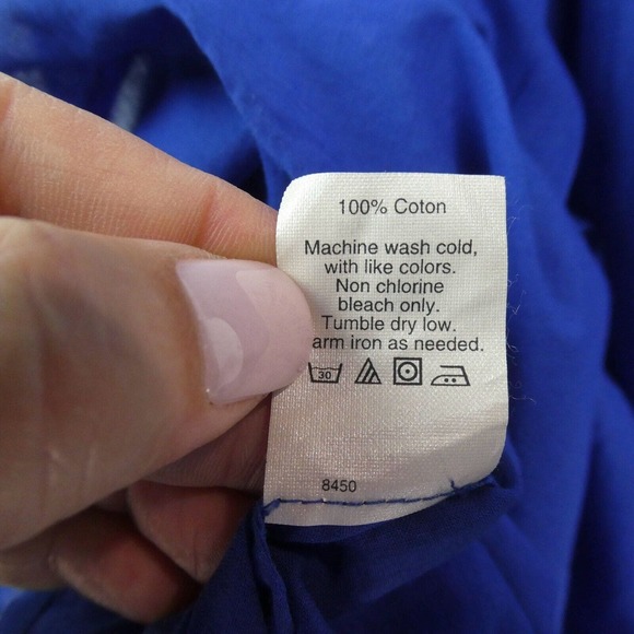 J. Crew Jardin Gauzey Pleated Midi Skirt Sz 6 Cobalt Blue Style 48698 Pockets - Picture 11 of 12